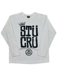  00's stussy stu cru l/s tee