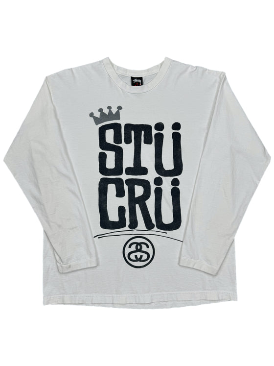 00's stussy stu cru l/s tee