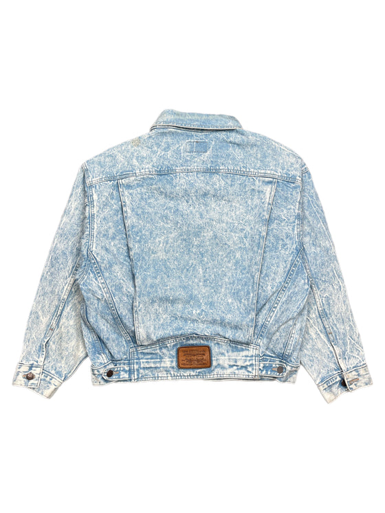 90's levi's denim acid wash jacket