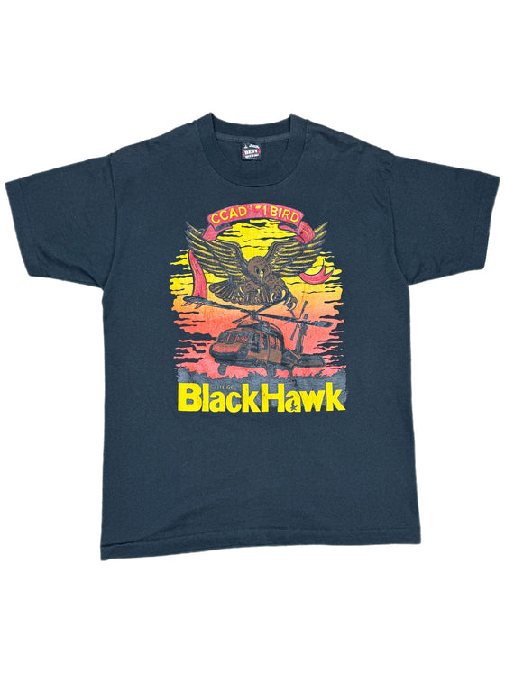 90's black hawk helicopter tee