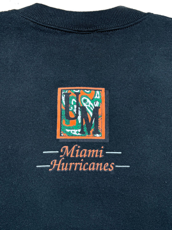 90's miami hurricanes sweatshirt