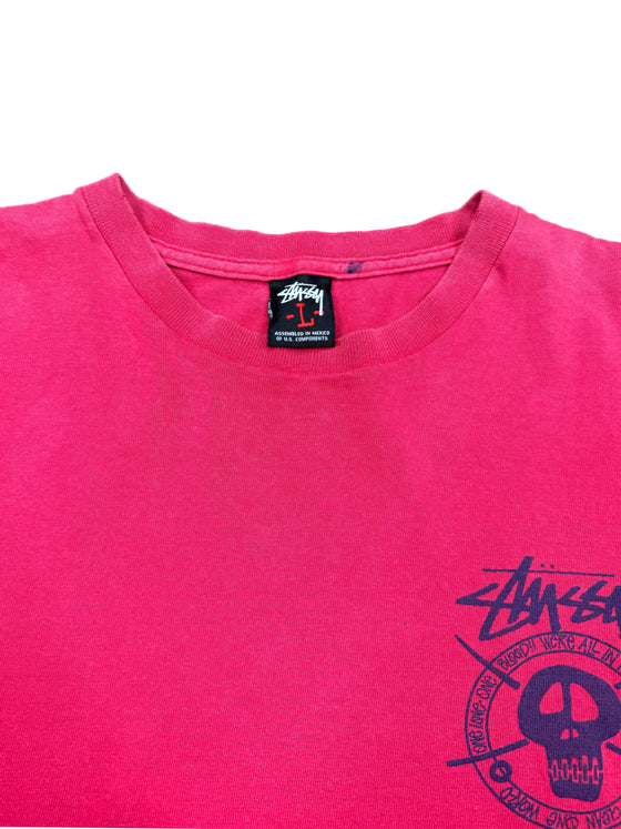 00's stussy skull tee