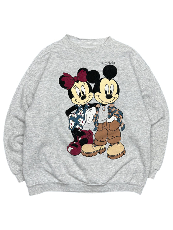 90's disney mickey and minnie florida sweatshirt