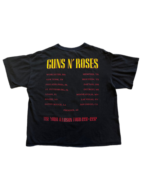 1991 guns n' roses tee