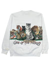 1992 cats of the world cincinnati zoo sweatshirt