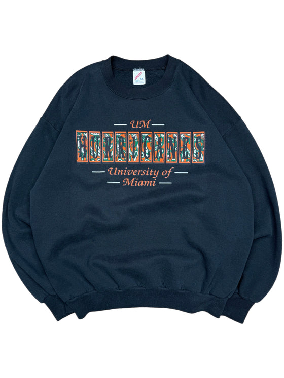 90's miami hurricanes sweatshirt