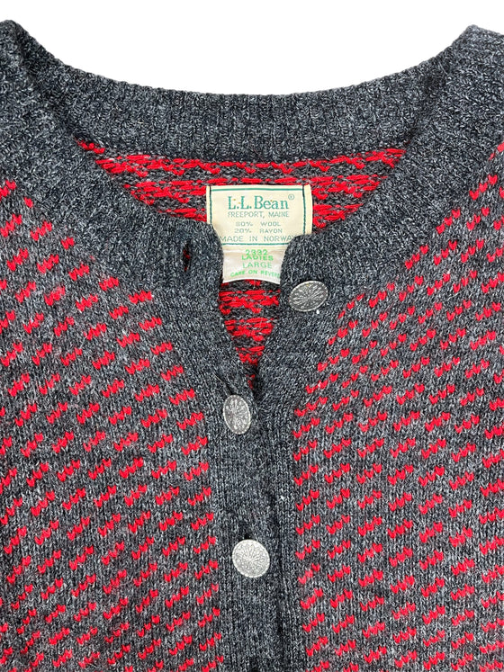 90's LL Bean button-up sweater
