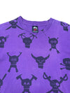 00's stussy skull aop tee