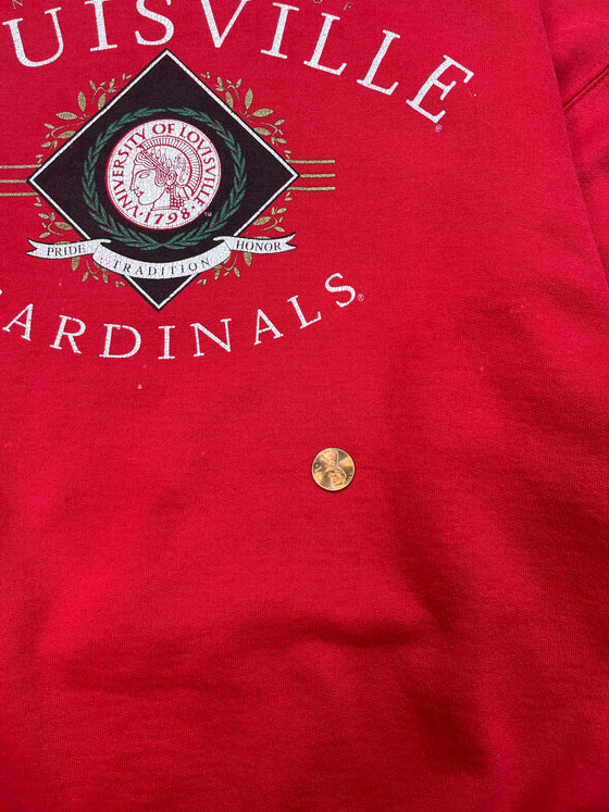90's university of louisville cardinals sweatshirt