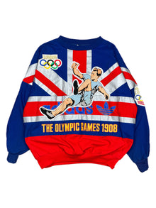  90's adidas london olympic games pullover
