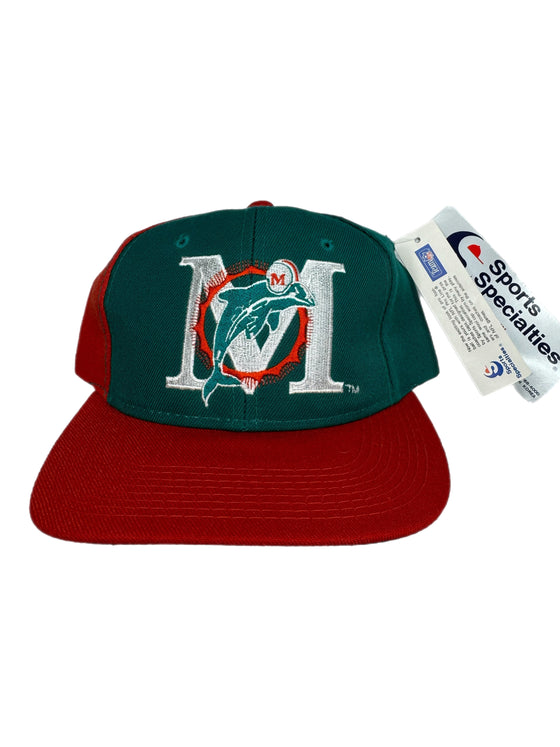 90's ds miami dolphins sports specialties back-script snapback