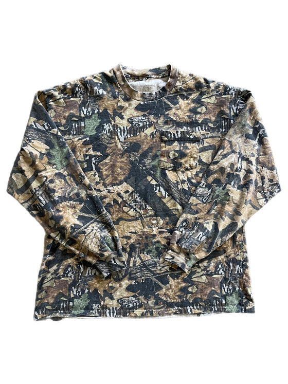 90's mossy oak camo l/s tee