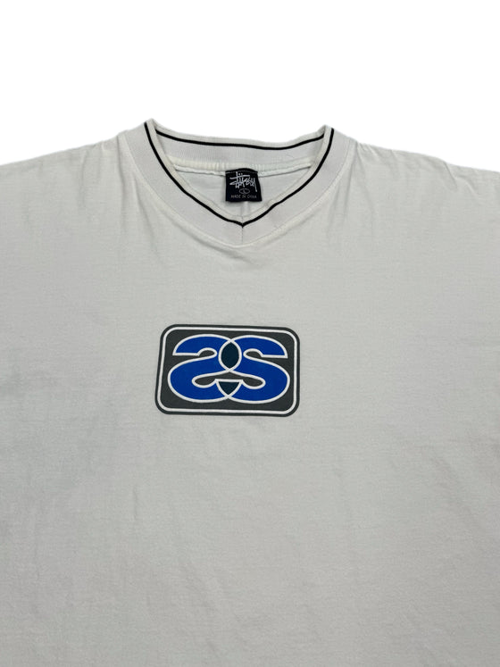 00's stussy v neck tee