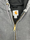 00's carhartt thermal lined zip up hoodie