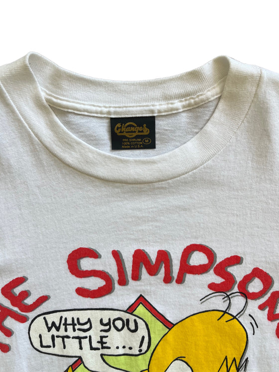 1990 the simpsons why you little tee