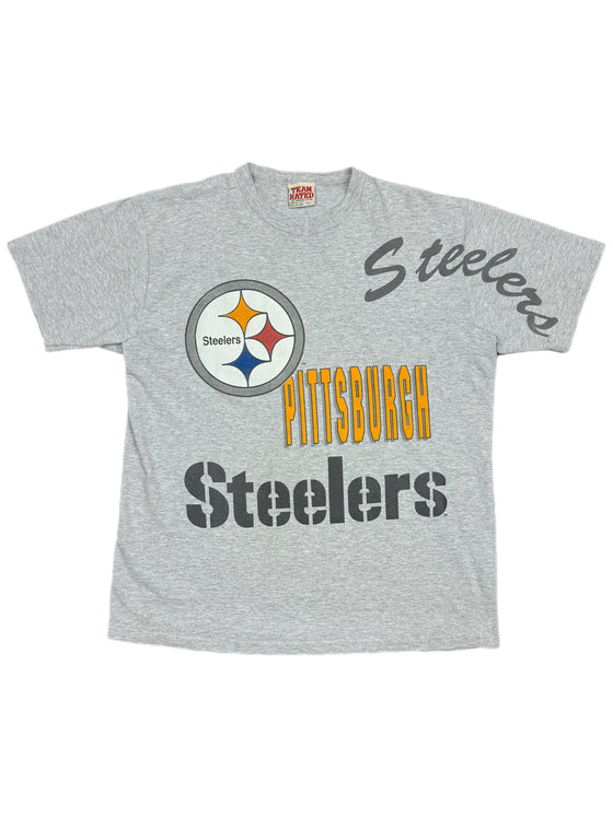 90's pittsburgh steelers logo tee