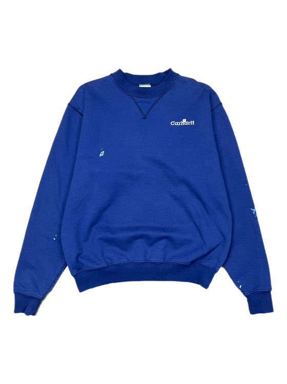 90's carhartt enbroidered sweatshirt