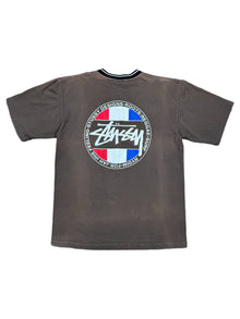  00's stussy v neck tee