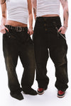 Y2K Striped Denim Baggy Pant