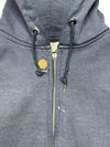 90's carhartt thermal lined zip up hoodie (broken zipper)