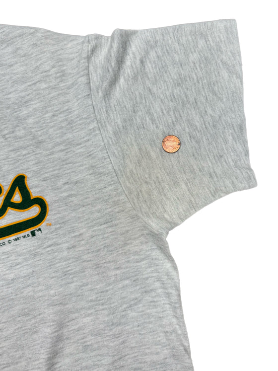 1987 oakland athletics tee