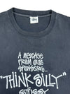 00's stussy think silly tee