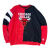 90s Chicago Bulls Starter Color Block Sweatshirt