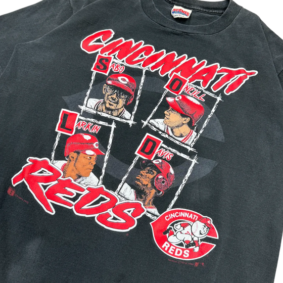 90's Cincinati Reds Baseball Player Tee