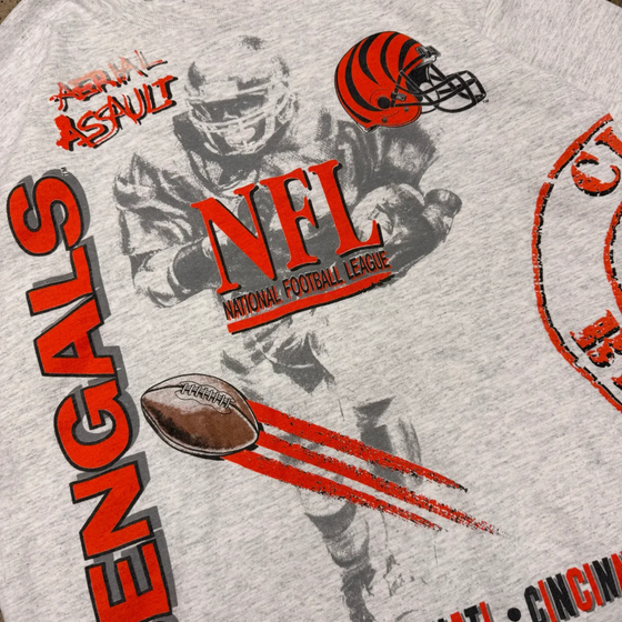 1991 NFL Bengals All Over Print Tee