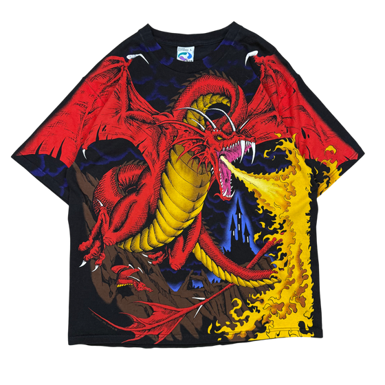 90's Liquid Blue Dragon Tee