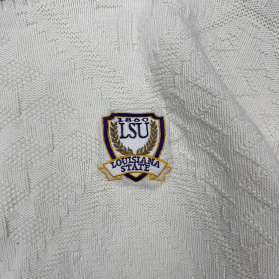 90's LSU Black and White Sweater