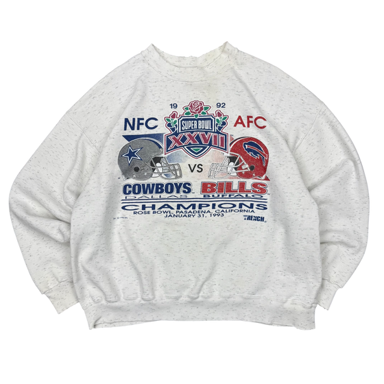 1992 Cowboys Bills Super Bowl Crewneck