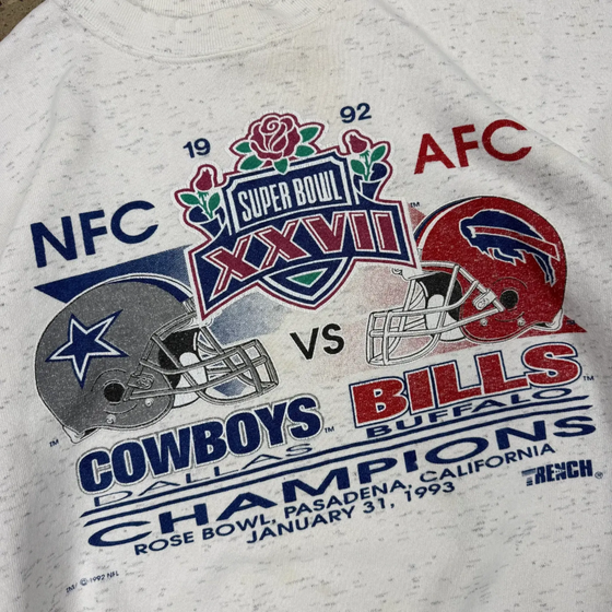 1992 Cowboys Bills Super Bowl Crewneck