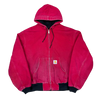90's Red Carhartt Hoodie Jacket