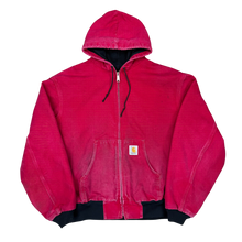  90's Red Carhartt Hoodie Jacket