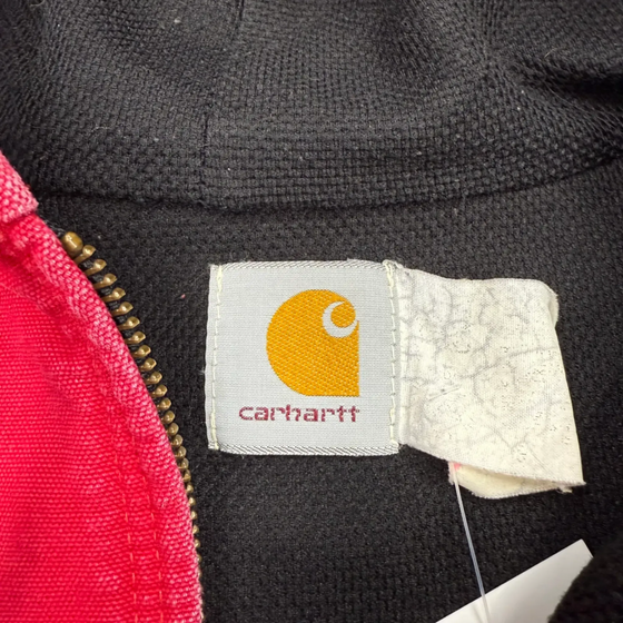 90's Red Carhartt Hoodie Jacket