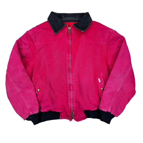 90's red Carhartt Santa Fe Zip Up Jacket