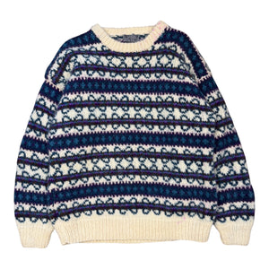 90's Patterned Knitted Sweater