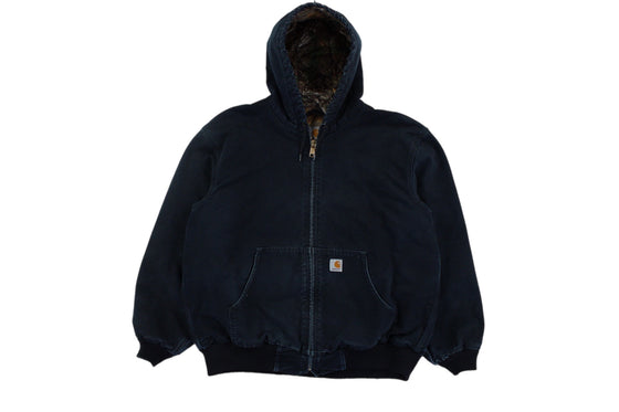 2000s carhartt  hooded realtree camo lined jacket