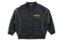  90s pittsburgh starter leather jacket