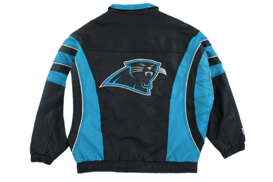 90s Carolina Panthers Starter Leather Jacket