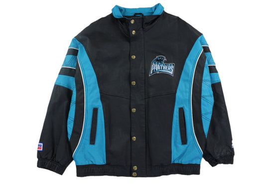 90s Carolina Panthers Starter Leather Jacket