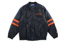  90s denver broncos starter leather jacket