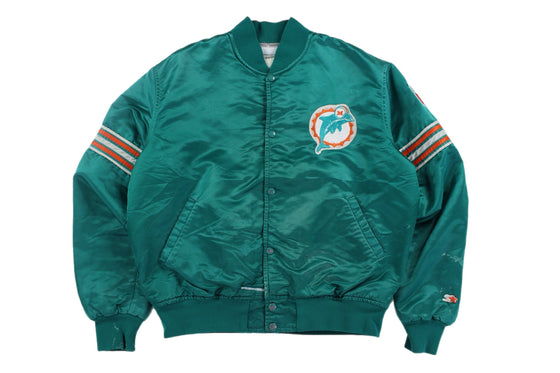 90s miami dolphins satin jacket