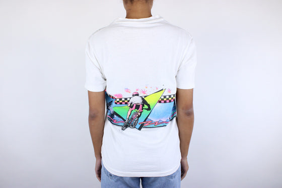 1991 Colorado Biking wrap around tee