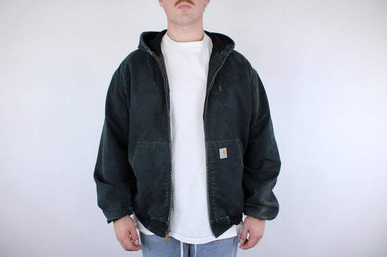 2000s carhartt hooded jacket