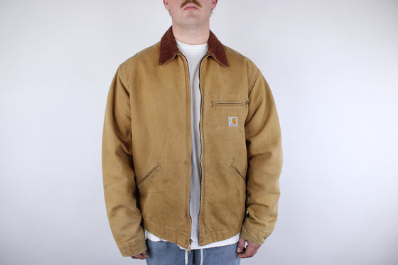 2000s carhartt detroit lined jacket