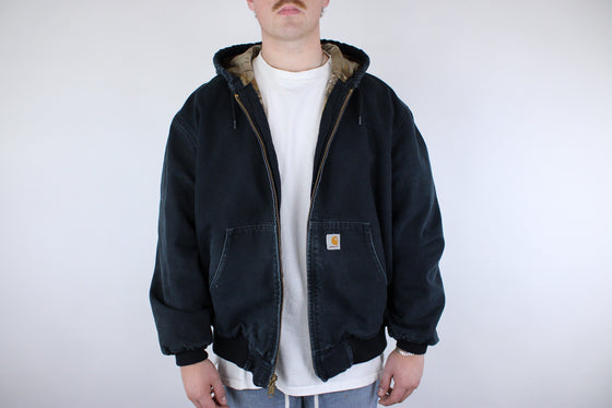 2000s carhartt  hooded realtree camo lined jacket