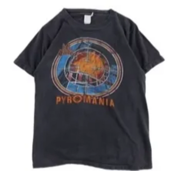 Vintage 80s deaf leppard pyromania band tee