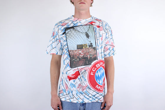 90s bayern munich big print tee